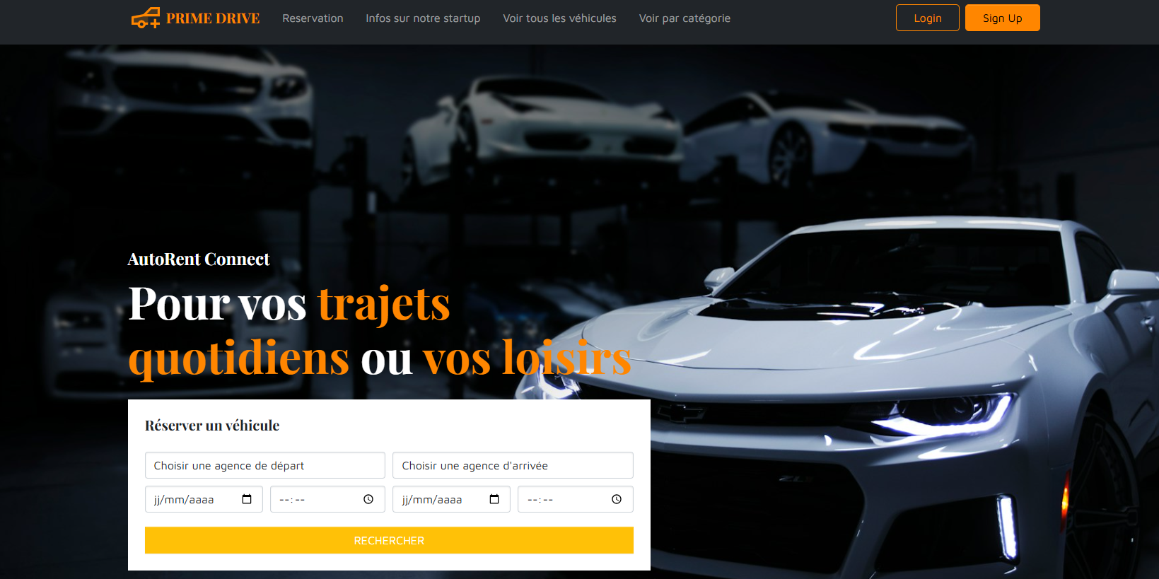Écran d'accueil